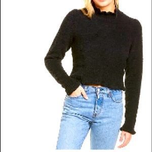 Black cropped sweater